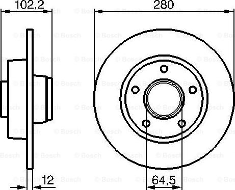 BOSCH 0 986 479 144 - Тормозной диск autospares.lv