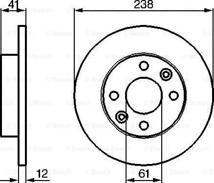 BOSCH 0 986 479 165 - Тормозной диск autospares.lv