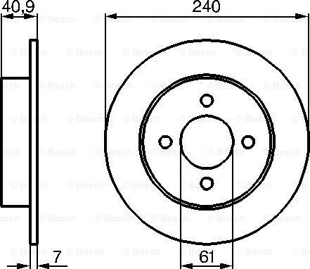 BOSCH 0 986 479 104 - Тормозной диск autospares.lv