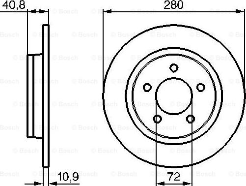 BOSCH 0 986 479 C79 - Тормозной диск autospares.lv