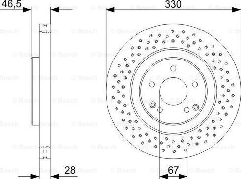 BOSCH 0 986 479 C76 - Тормозной диск autospares.lv