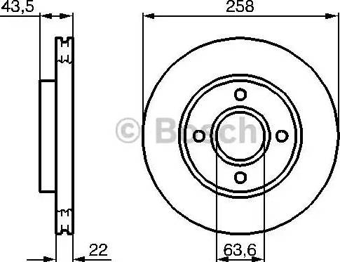 BOSCH 0 986 479 129 - Тормозной диск autospares.lv