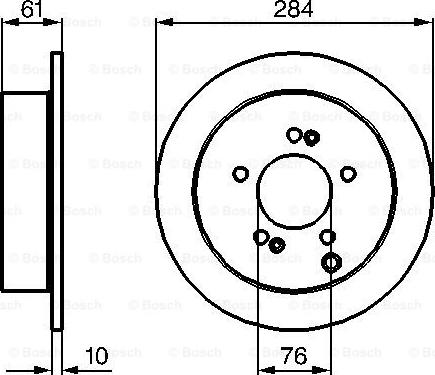 BOSCH 0 986 479 126 - Тормозной диск autospares.lv