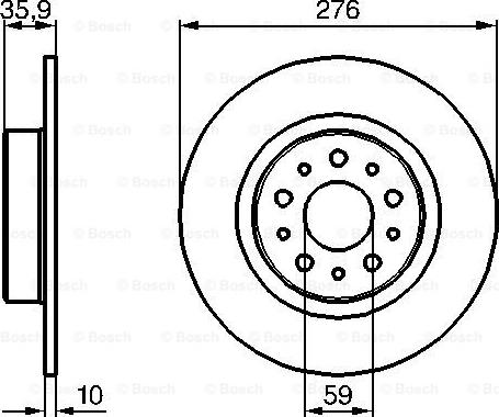 BOSCH 0 986 479 120 - Тормозной диск autospares.lv