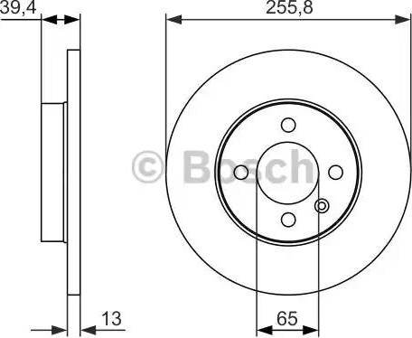 BOSCH 0 986 479 856 - Тормозной диск autospares.lv