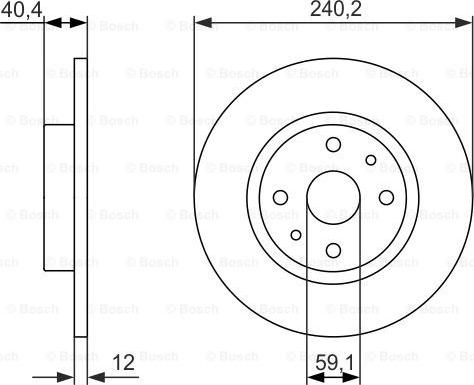 BOSCH 0 986 479 858 - Тормозной диск autospares.lv