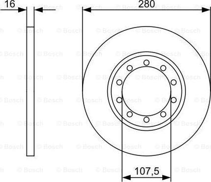 BOSCH 0 986 479 390 - Тормозной диск autospares.lv