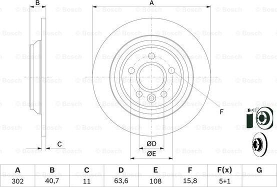 BOSCH 0 986 479 397 - Тормозной диск autospares.lv