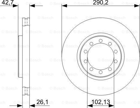 BOSCH 0 986 479 342 - Тормозной диск autospares.lv