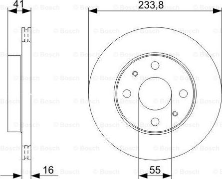 BOSCH 0 986 479 352 - Тормозной диск autospares.lv