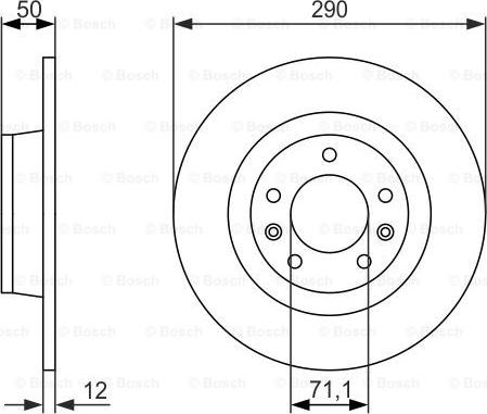 BOSCH 0 986 479 311 - Тормозной диск autospares.lv