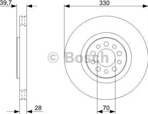 BOSCH 0 986 479 324 - Тормозной диск autospares.lv