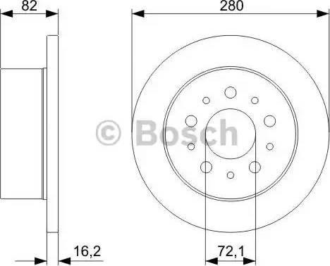 BOSCH 0 986 479 298 - Тормозной диск autospares.lv