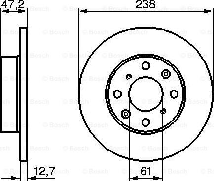 BOSCH 0 986 479 240 - Тормозной диск autospares.lv