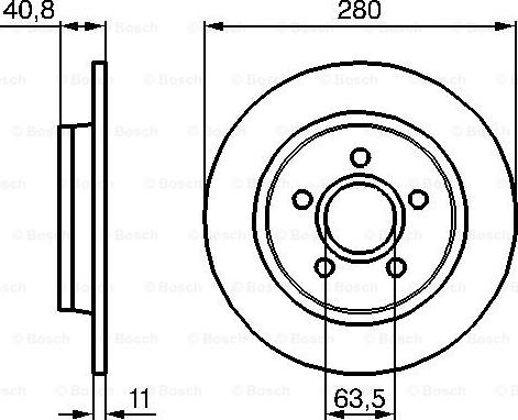 BOSCH 0 986 479 253 - Тормозной диск autospares.lv