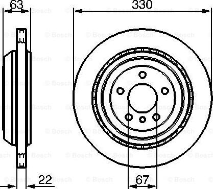 BOSCH 0 986 479 285 - Тормозной диск autospares.lv