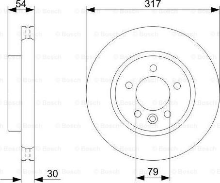 BOSCH 0 986 479 287 - Тормозной диск autospares.lv