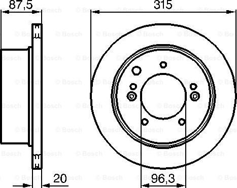 BOSCH 0 986 479 232 - Тормозной диск autospares.lv