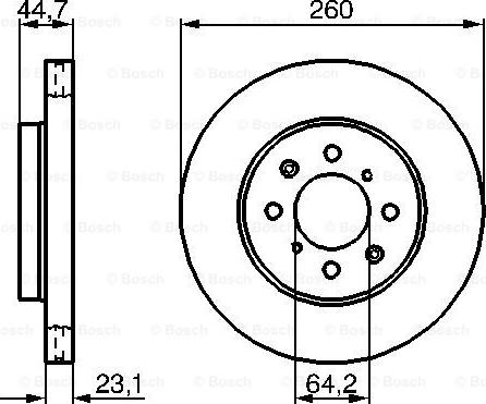 BOSCH 0 986 479 226 - Тормозной диск autospares.lv