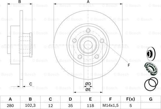 BOSCH 0 986 479 271 - Тормозной диск autospares.lv