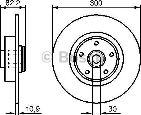 BOSCH 0 986 479 272 - Тормозной диск autospares.lv