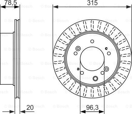 BOSCH 0 986 479 793 - Тормозной диск autospares.lv