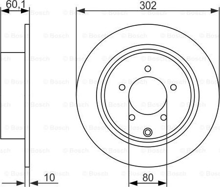 BOSCH 0 986 479 746 - Тормозной диск autospares.lv