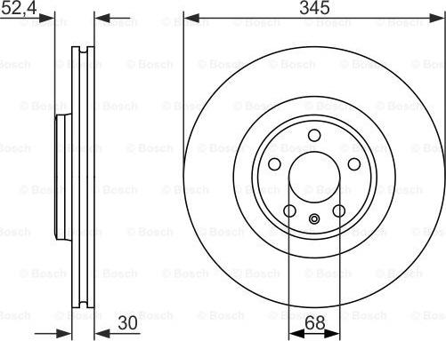 BOSCH 0 986 479 747 - Тормозной диск autospares.lv