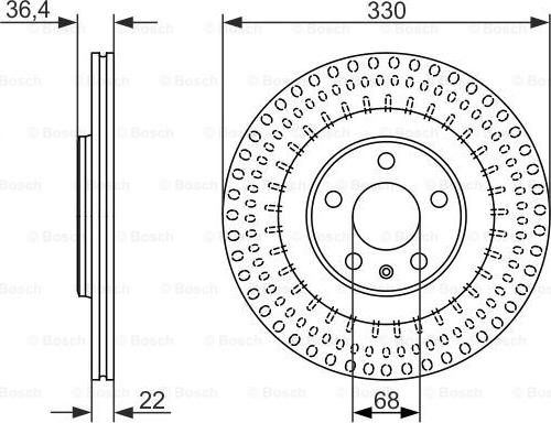 BOSCH 0 986 479 750 - Тормозной диск autospares.lv