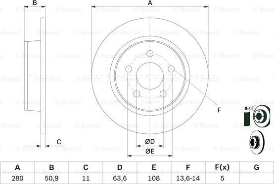 BOSCH 0 986 479 762 - Тормозной диск autospares.lv