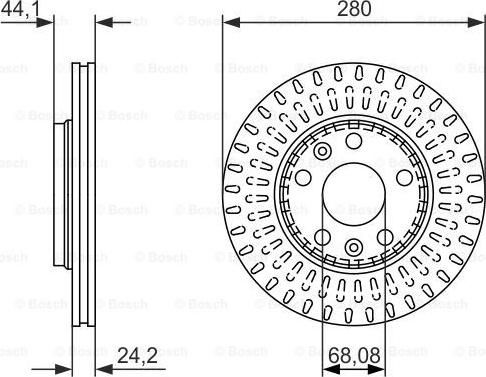 BOSCH 0 986 479 777 - Тормозной диск autospares.lv