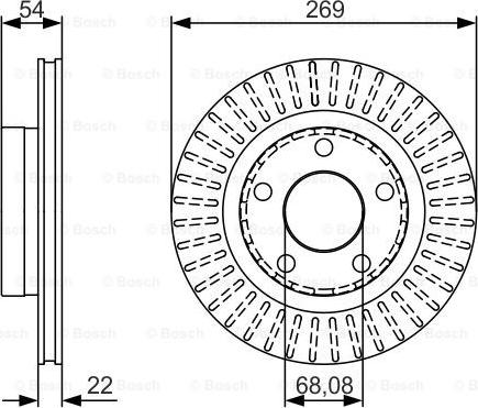 BOSCH 0 986 479 A42 - Тормозной диск autospares.lv