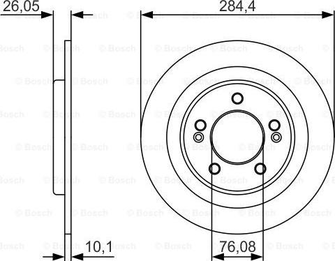 BOSCH 0 986 479 A47 - Тормозной диск autospares.lv