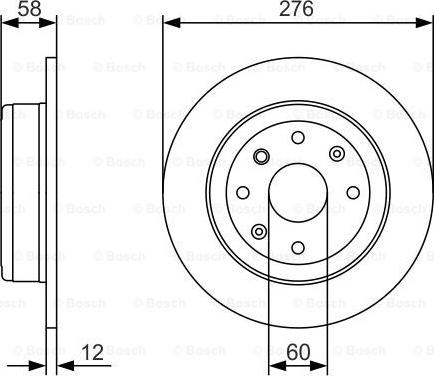 BOSCH 0 986 479 A56 - Тормозной диск autospares.lv