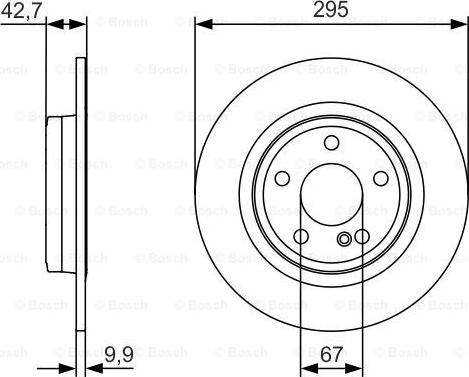 BOSCH 0 986 479 A04 - Тормозной диск autospares.lv