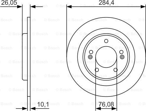 BOSCH 0 986 479 A15 - Тормозной диск autospares.lv