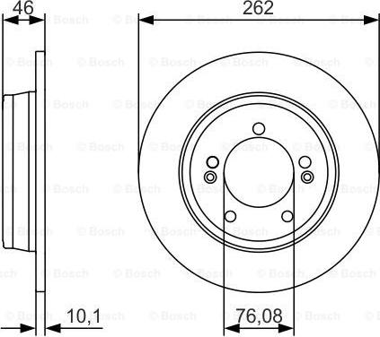 BOSCH 0 986 479 A16 - Тормозной диск autospares.lv