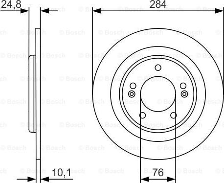 BOSCH 0 986 479 A13 - Тормозной диск autospares.lv