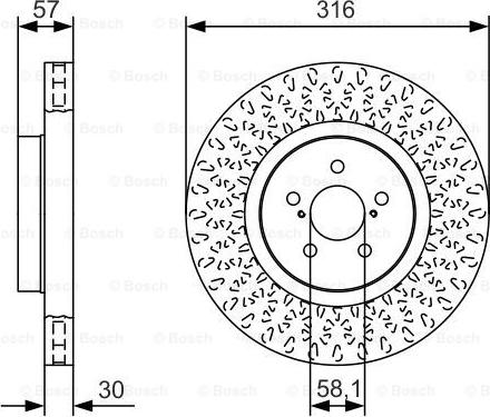 BOSCH 0 986 479 A81 - Тормозной диск autospares.lv