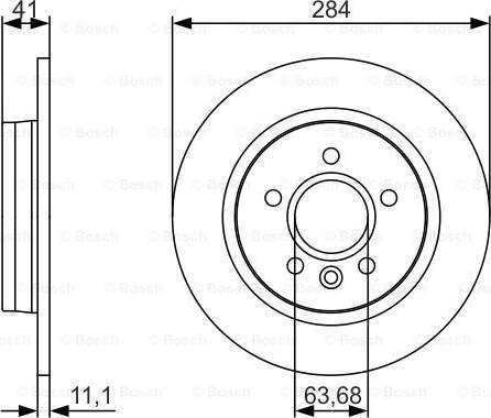 BOSCH 0 986 479 A36 - Тормозной диск autospares.lv