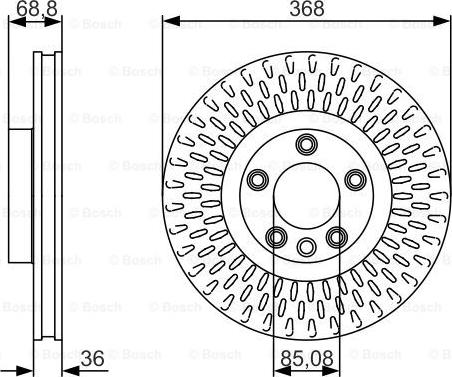 BOSCH 0 986 479 A33 - Тормозной диск autospares.lv