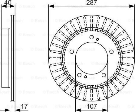 BOSCH 0 986 479 A32 - Тормозной диск autospares.lv