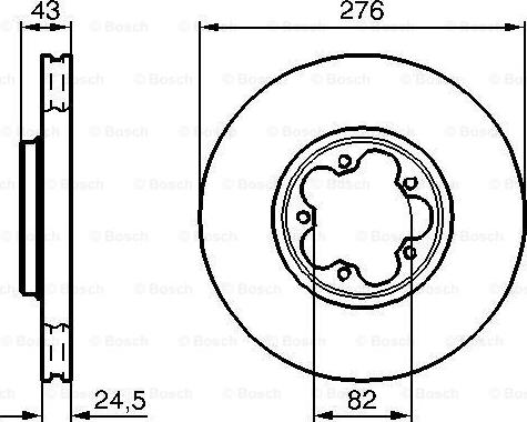 BOSCH 0 986 479 B28 - Тормозной диск autospares.lv