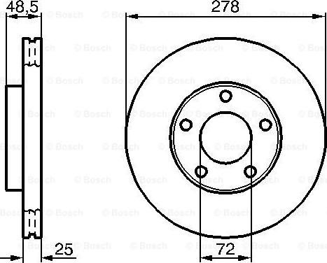 BOSCH 0 986 479 C68 - Тормозной диск autospares.lv