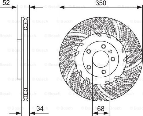 BOSCH 0 986 479 D28 - Тормозной диск autospares.lv