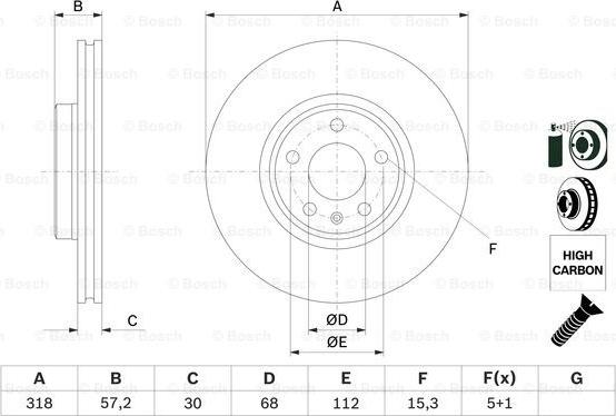 BOSCH 0 986 479 E49 - Тормозной диск autospares.lv