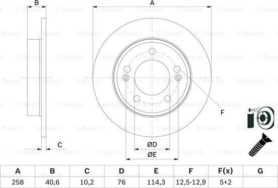 BOSCH 0 986 479 E68 - Тормозной диск autospares.lv