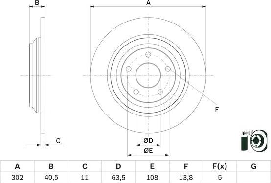 BOSCH 0 986 479 F79 - Тормозной диск autospares.lv