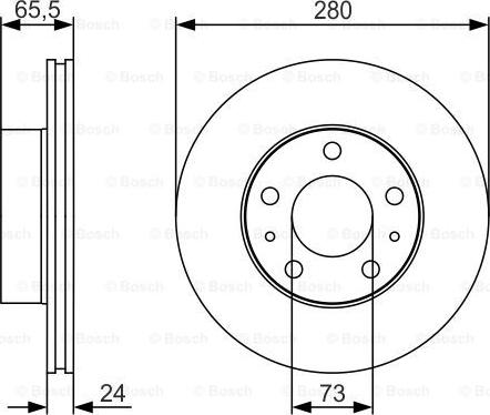 BOSCH 0 986 479 R98 - Тормозной диск autospares.lv