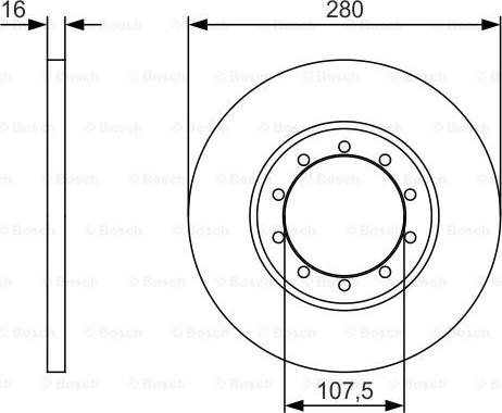 BOSCH 0 986 479 R92 - Тормозной диск autospares.lv